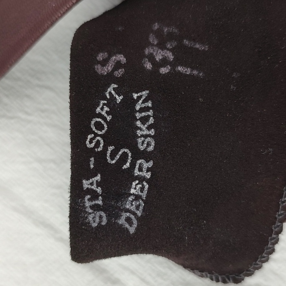 Vintage LL Bean Deer Skin Brown EUC/NWOT? Size Small Sta-Soft Lined - Picture 9 of 12